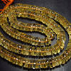 Gorgeous High Quality - So Gorgeous - CITRINE - Smooth Tyre wheel Shape Beads 15 inches Long strand size - 6 - 5 mm approx